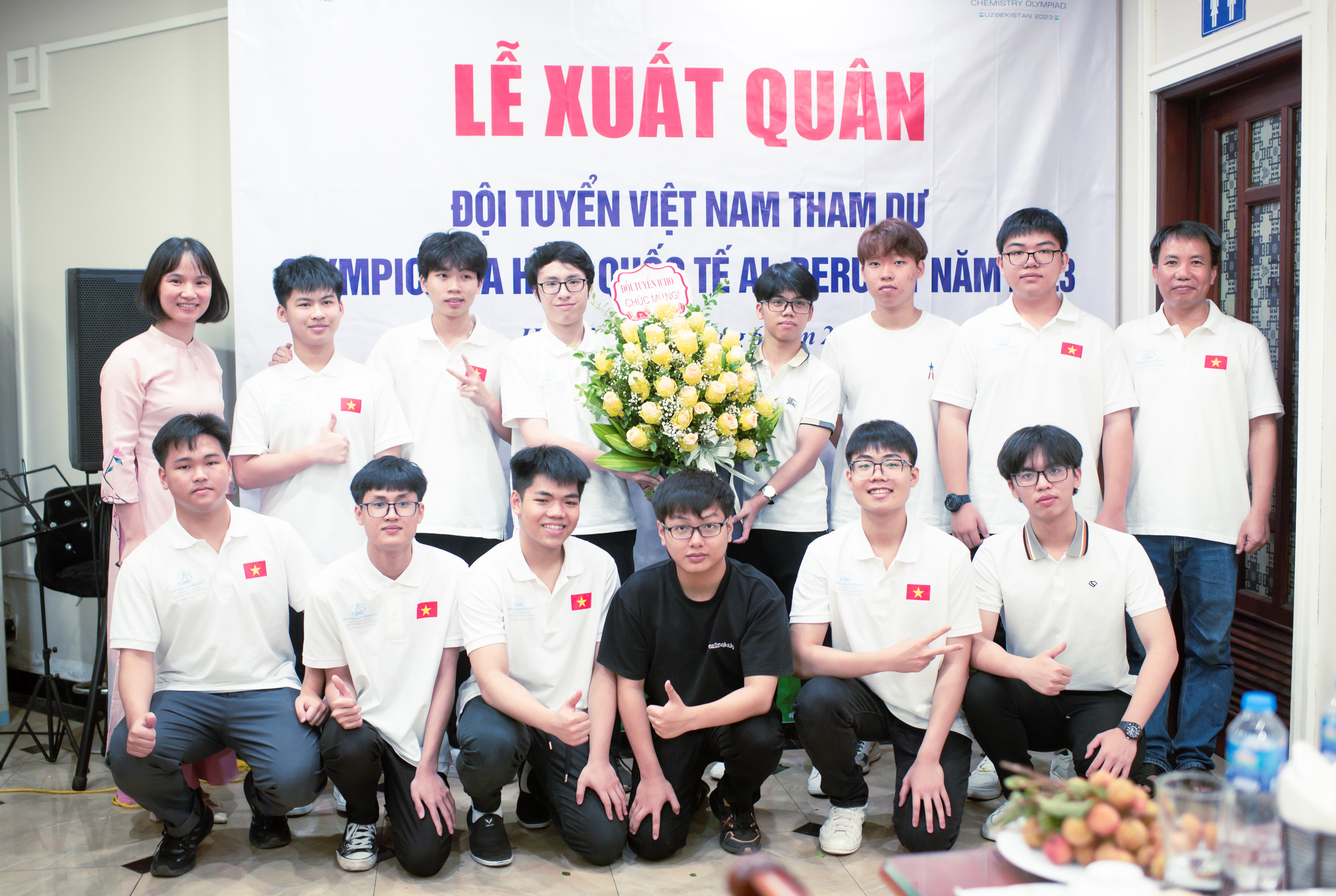 Lễ xuất quân Đội tuyển Việt Nam tham dự kỳ thi Hóa học Quốc tế Al-Beruniy lần thứ nhất tổ chức tại thành phố Khiva – Uzebekistan